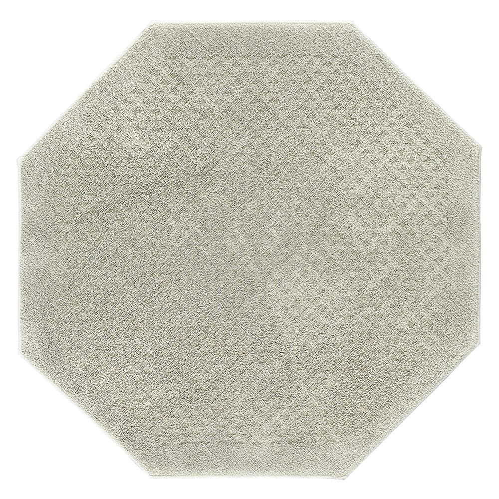 Sage Green Cotton Octagonal Tufted Bath Mat