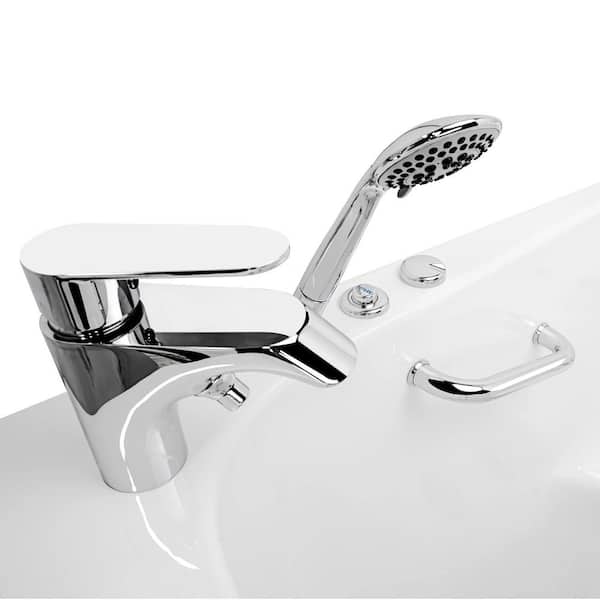 Ella Zen 60 in. x 29.50 in. Left Drain Walk-In Whirlpool Bathtub