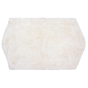 Azulina Home Cali Luxury Bath Mat, Ivory, 20x40 + Non-Slip Rug Pad