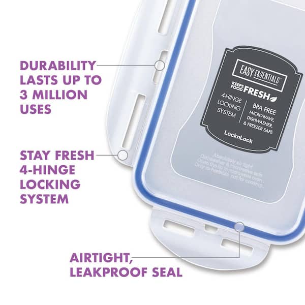 LOCK & LOCK Easy Essentials 18-piece Food Storage Container Set HPL817S9 -  The Home Depot