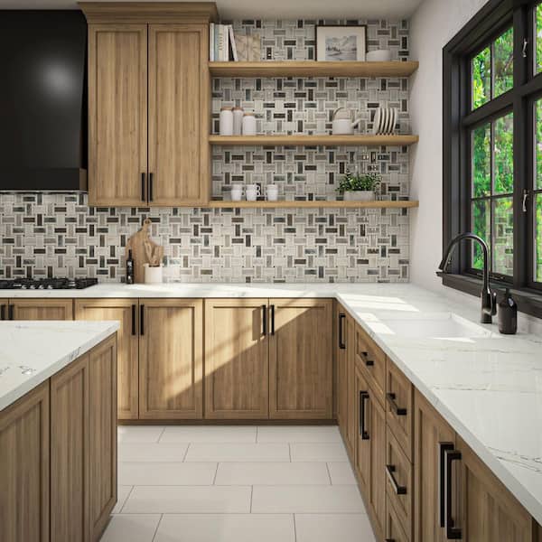 Daltile Lexstone Arctic Weave 12 in. x 12 in. Mixed Finish Ceramic