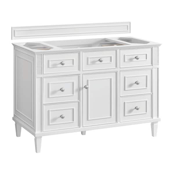 Lorelai 47.88 in. W x 23.5 in. D x 32.88 in. H Bath Vanity Cabinet without Top in Bright White