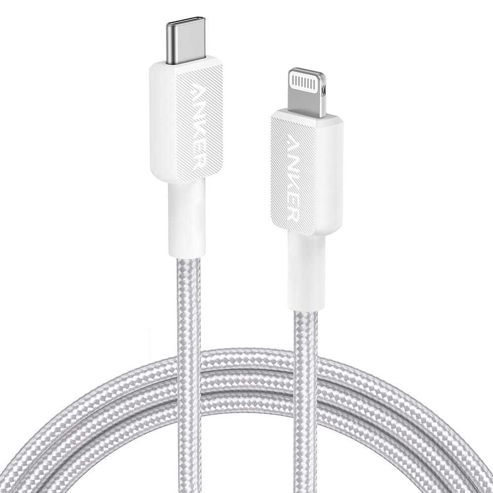 322 USB-C to Lightning Connector Cable, 6 ft. Braided, White price history on PriceWatchPro
