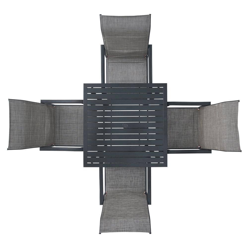 VEVOR 5Pieces Patio Dining Set Outdoor Furniture Table and Swivel