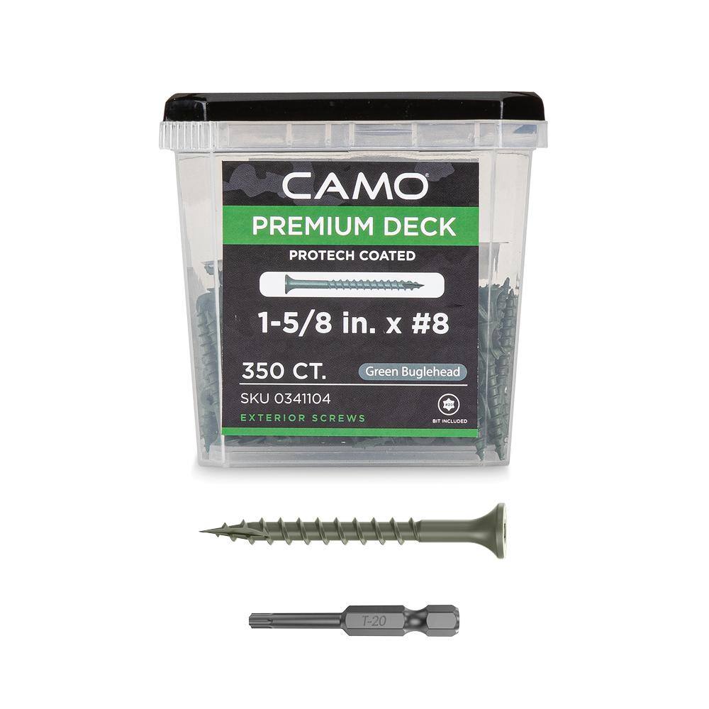1-5/8 in. #8 Green Star Drive Exterior Bugle Head Wood Deck Screws (350-Count) price history on PriceWatchPro