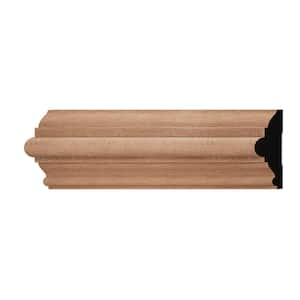 WM300 1.06 in. D x 3 in. W x 6 in. L Wood (Sapele) Chair Rail Sample