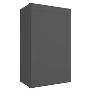 18-in. W x 12-in. D x 36-in. H in Shaker Grey Plywood Ready to Assemble Wall Kitchen Cabinet