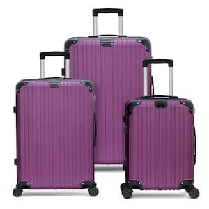 HIKOLAYAE Myrtle Springs Nested Hardside Luggage Set in Shiny Silver, 3 ...
