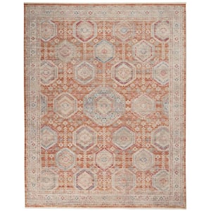 Enchanting Home Brick 8 ft. x 10 ft. Persian Medallion Traditional Area Rug