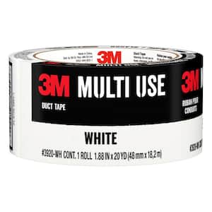 1.88 in. x 20 Yds. Multi-Use White Colored Duct Tape (1 Roll)