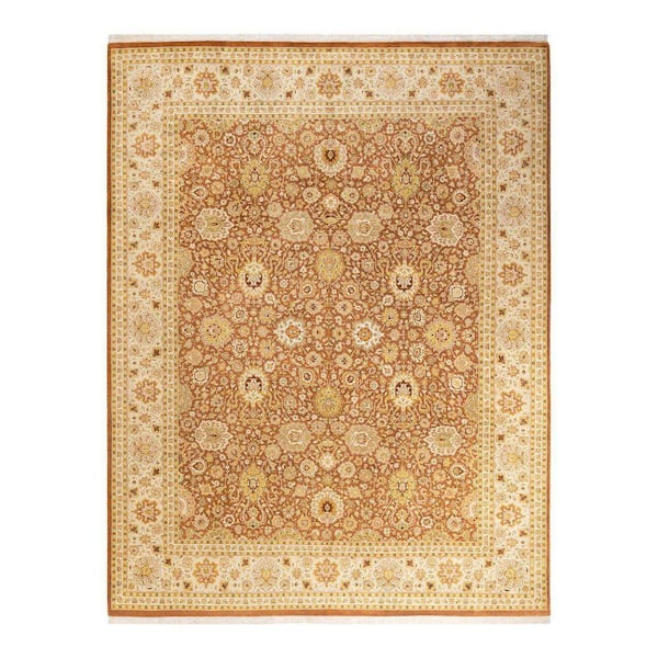 Mogul Traditional Brown 8 ft. 2 in. x 10 ft. 6 in. Oriental Area Rug