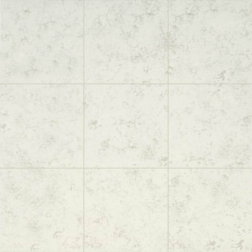 Trafficmaster Baja White 12 In X 12 In Matte Ceramic Floor And Wall Tile 1 Sq Fteach 2003