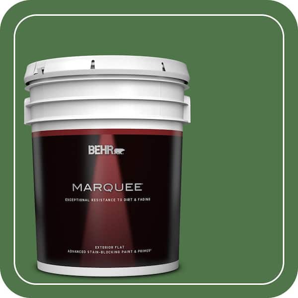 BEHR MARQUEE 5 gal. #MQ4-49 Emerald Forest Flat Exterior Paint & Primer