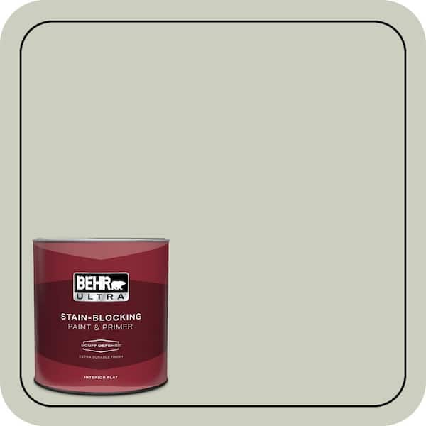 BEHR ULTRA 1 qt. #PPU10-11 Sliced Cucumber Extra Durable Flat Interior Paint & Primer