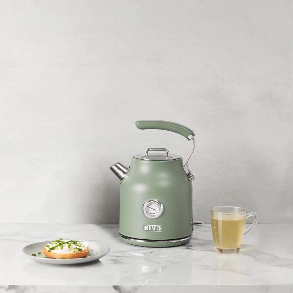 Haden Dorset 1.7L Sage Green Stainless Steel Electric Kettle