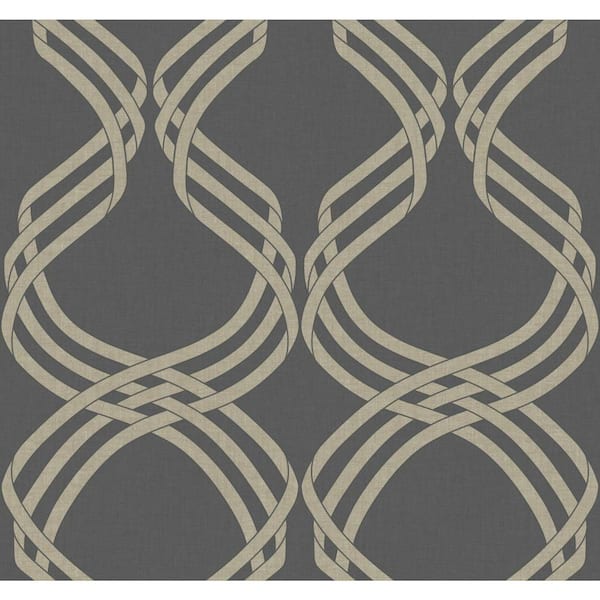 York Wallcoverings 60.75 sq. ft. Dante Ribbon Wallpaper