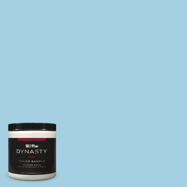 BEHR DYNASTY 8 oz. #540C-3 Sea Rover Matte Stain-Blocking Interior/Exterior Paint and Primer Sample