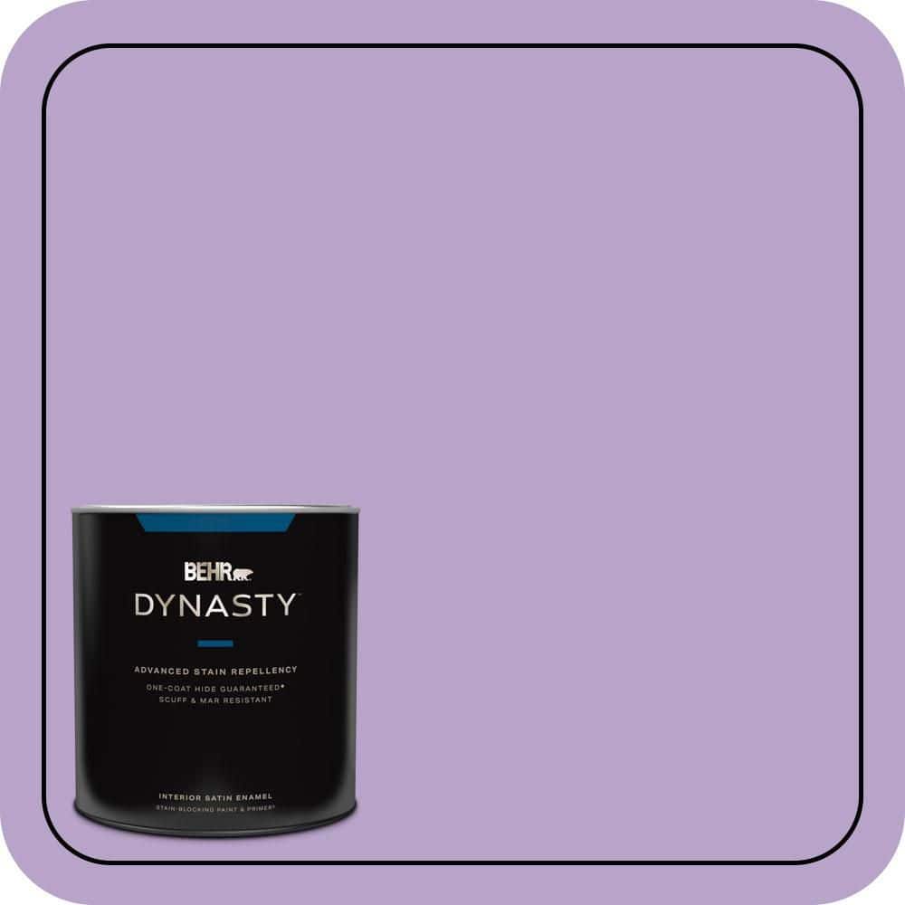 1 qt. #650B-4 Violet Fields Satin Enamel Interior Stain-Blocking Paint & Primer price history on PriceWatchPro