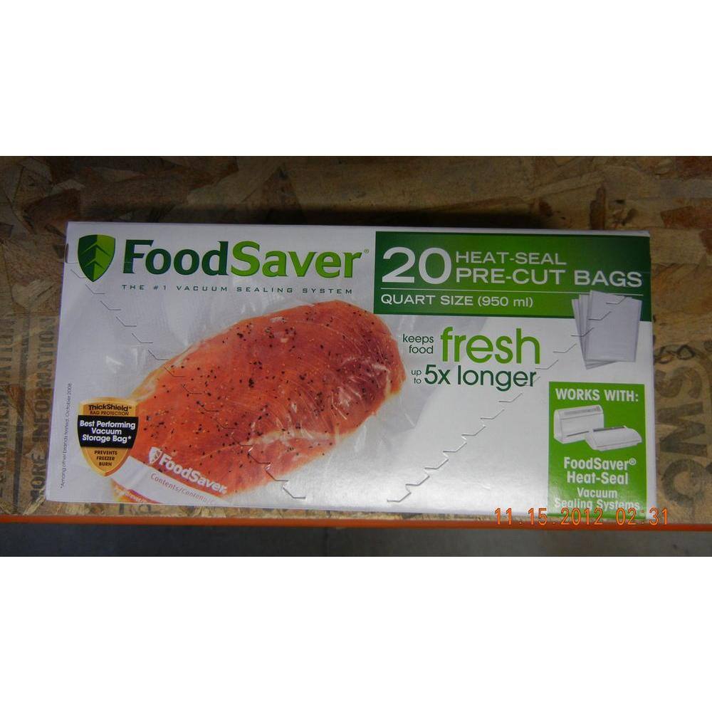 Jarden FoodSaver Vacuum Sealer Bag (Set of 20) 547525 - The Home Depot