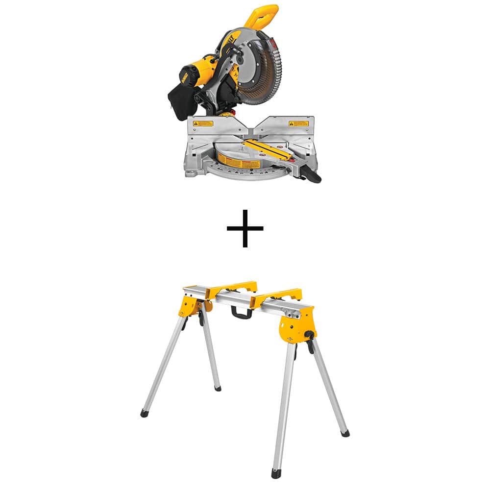 DEWALT 15 Amp Corded 12 in. Double-Bevel Compound Miter Saw with