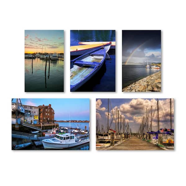 Trademark Fine Art Boats Wall Collection Print