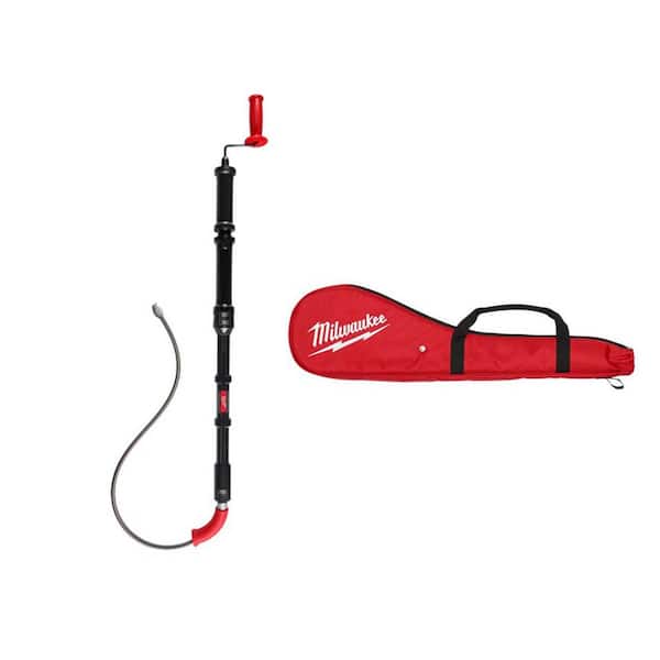 Milwaukee Trap Snake 6 ft. Toilet Auger Plumbing Drain Snake with Toilet Auger Carrying Case