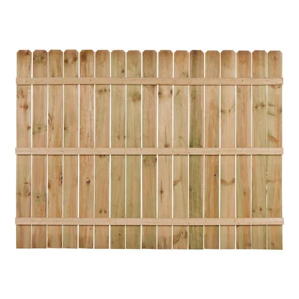 x Pine Pressure Treated Privacy Dog-Ear Flat Wood Fence