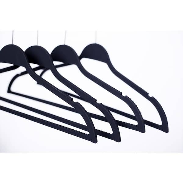 30pk Made in USA Strong Plastic Clothes Hangers Bulk | 20 30 50 100 Pack Available | Laundry Clothes Hanger | Coat Hangers Plastic | Heavy Duty