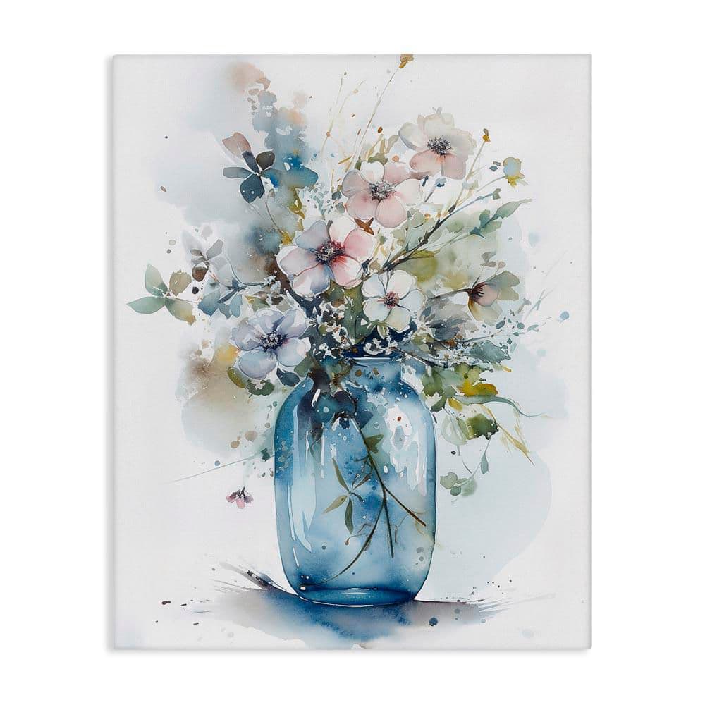 Cherry Blossoms Country Jar by Incado Unframed Nature Graphic Art Print 20 in. x 16 in. price history on PriceWatchPro