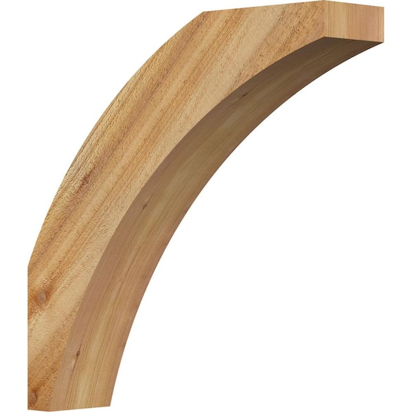 Ekena Millwork 4"W x 18"D x 18"H Thorton Rough Sawn Knee Brace, Western Red Cedar