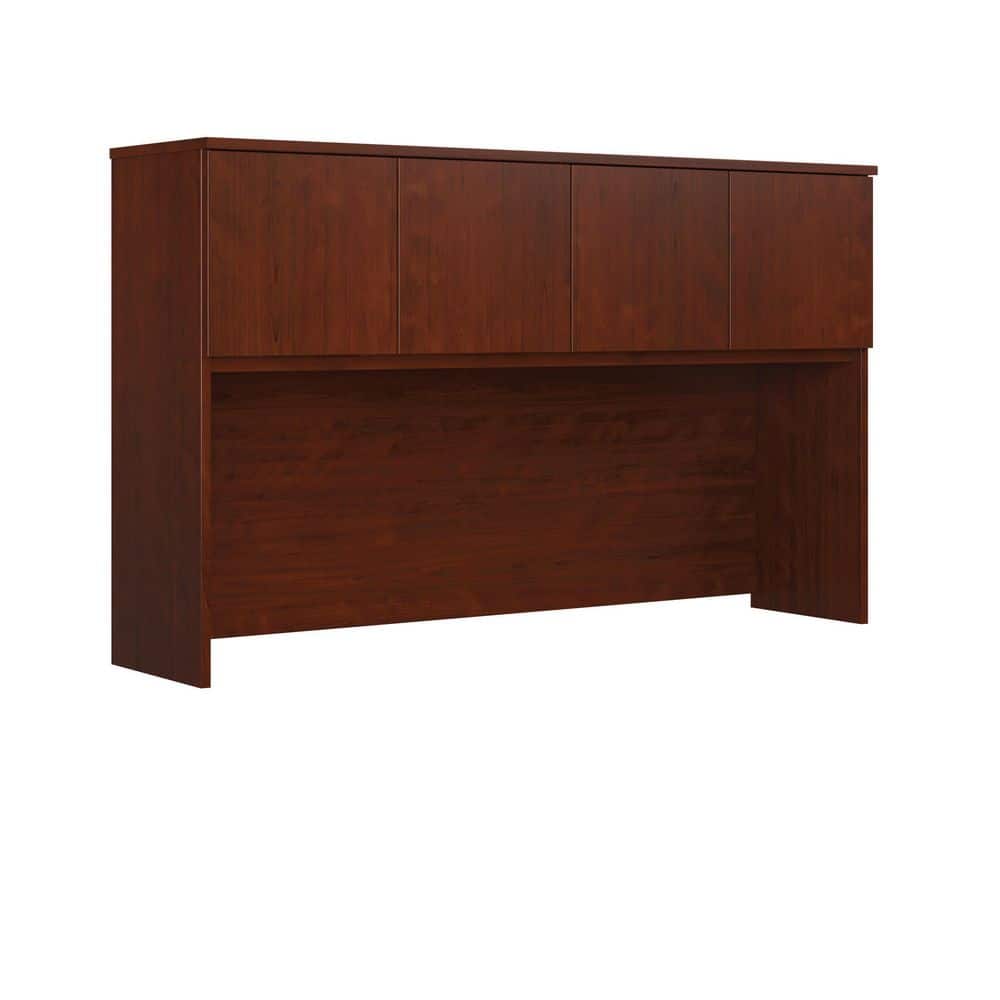 Cherrystone Furniture - Shaker with post small Cherry Credenza w/3 Drawer,  1 Flat paneled Door, Hutch optional