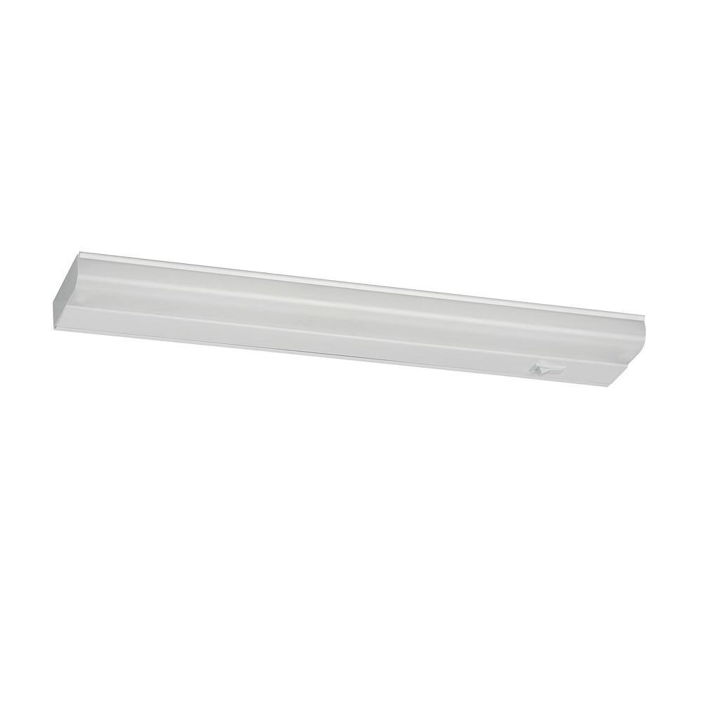 AFX 12 in. LED White Under Cabinet Light T5L2-12RWH - The Home Depot