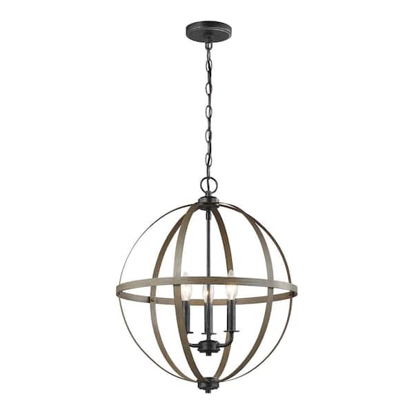 Calhoun 3-Light Stardust Chandelier Display