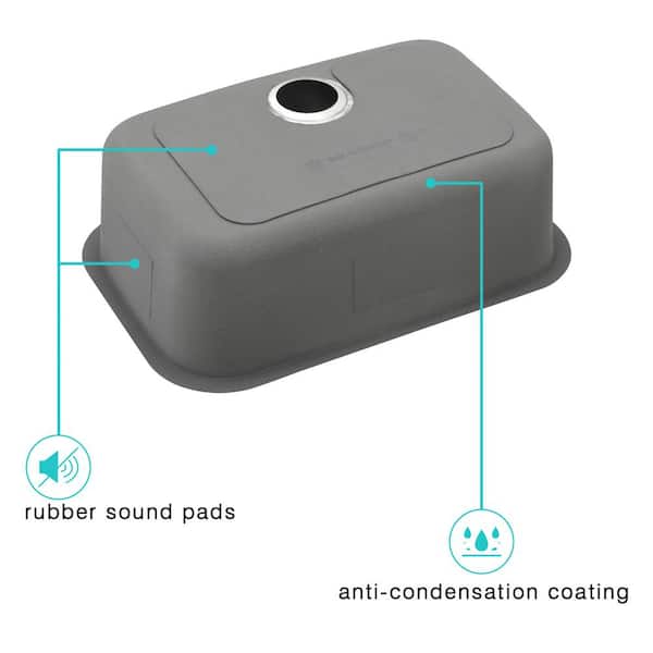 jassページ JASSFERRY Basic 18 Gauge Stainless Steel 27 in. Single Bowl