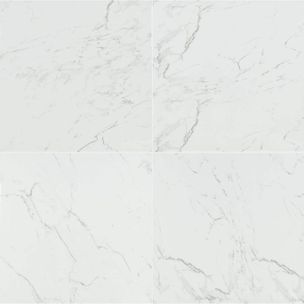 Take Home Tile Sample - Cararra 4 in. x 4 in. Polished Porcelain Floor and Wall Tile price history on PriceWatchPro