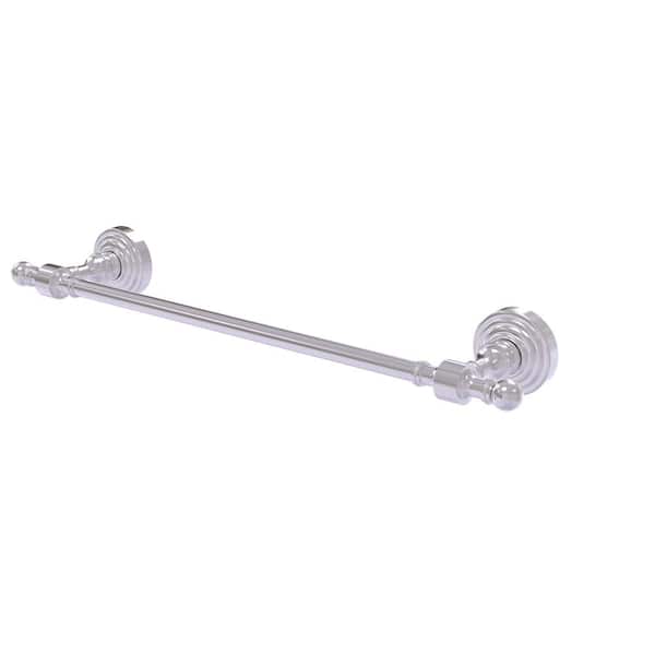Allied Brass Retro Wave Collection 18 in. Wall Mounted Single Towel Bar in Satin Chrome