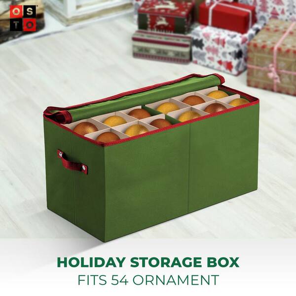 Seasons Ornament Organizer and Storage Bin