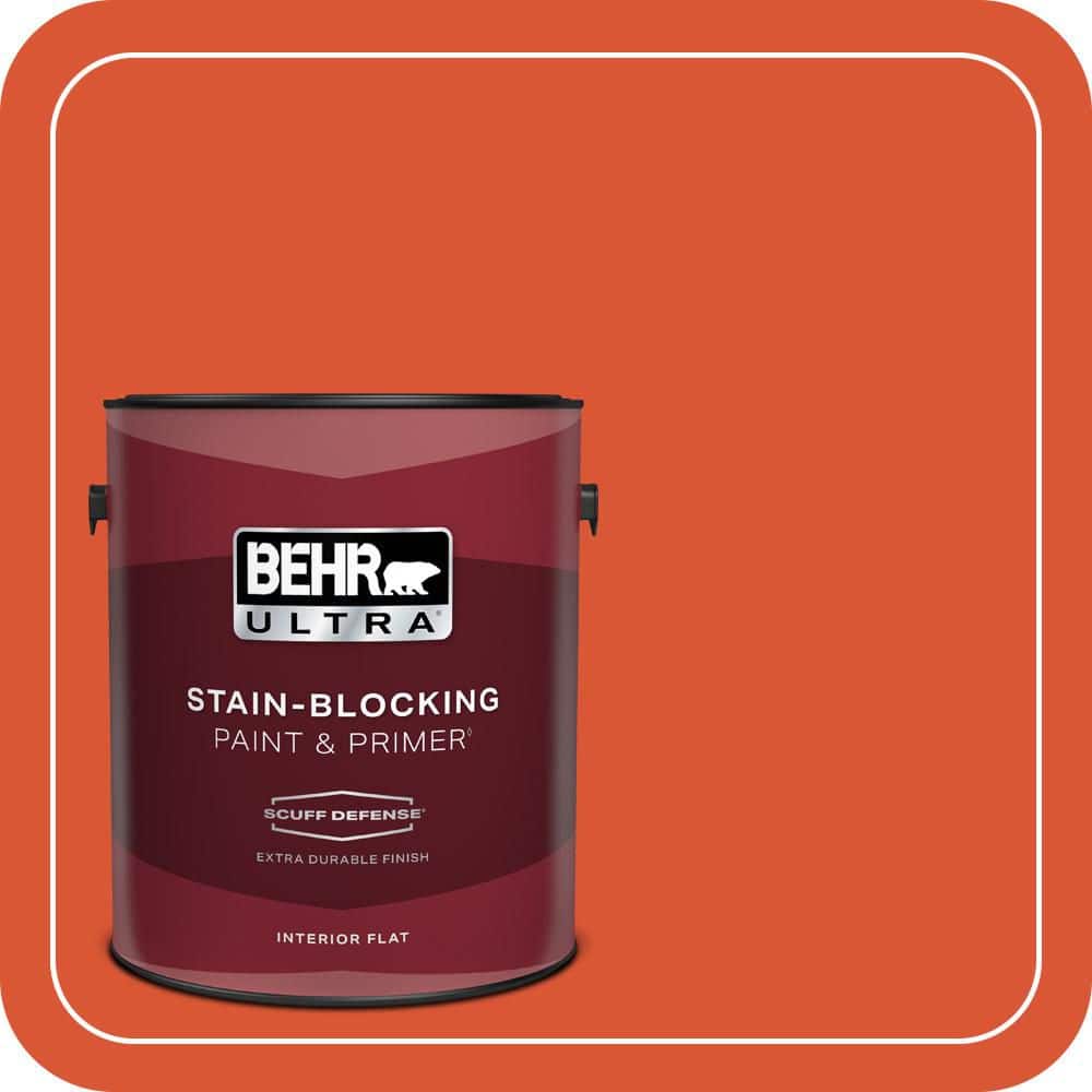 1 gal. #P190-7 Inferno Extra Durable Flat Interior Paint & Primer price history on PriceWatchPro
