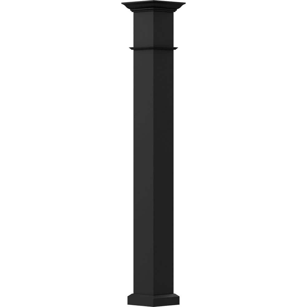 "10' x 7-1/4"" Endura-Aluminum Wellington Column, Square Shaft (For Post Wrap Installation), Non-Tapered, Textured Black" price history on PriceWatchPro