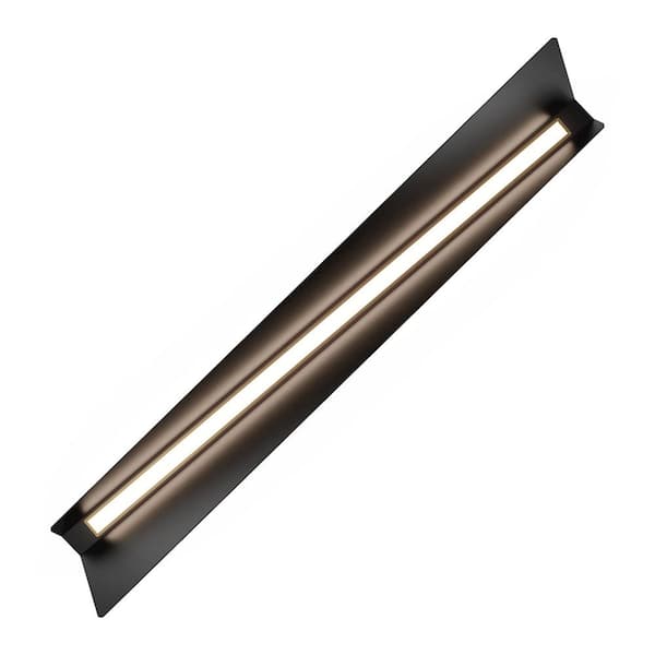 WAC Lighting Parasail 48 in. Black/Aged Brass Indoor Linear