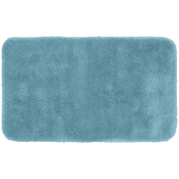 Garland Rug Finest Luxury Basin Blue 30 in. x 50 in. Washable Bathroom Accent Rug