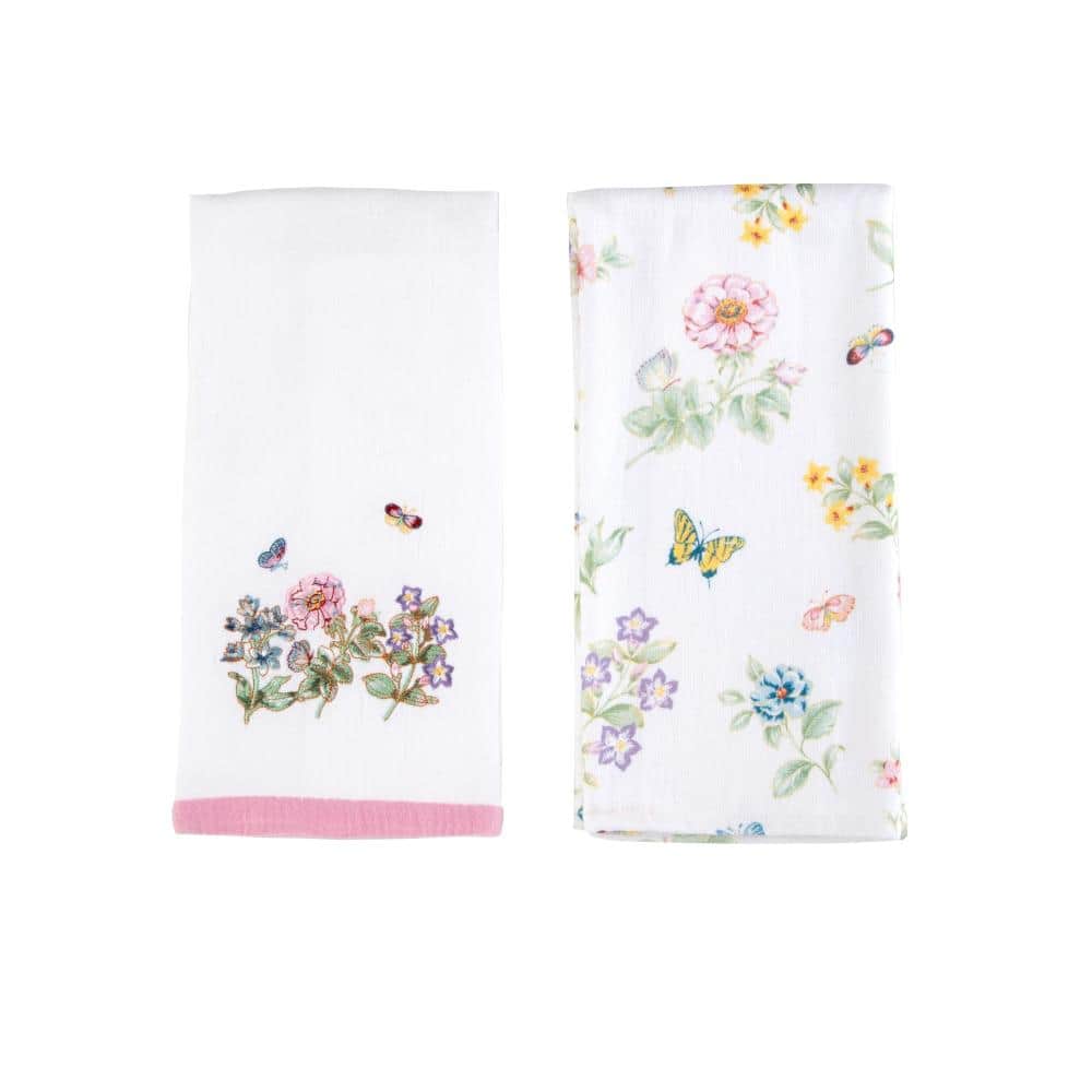 "Butterfly Meadow Kitchen Towels, Set of 2, Multicolor - 18""W x 28""L" price history on PriceWatchPro
