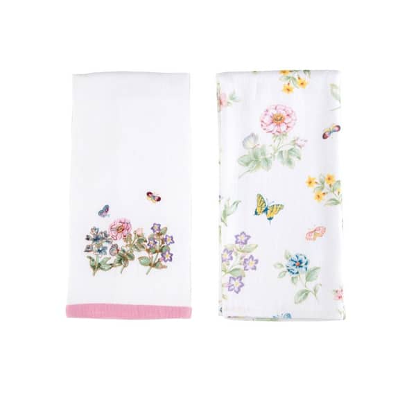 Butterfly Meadow Kitchen Towels, Set of 2, Multicolor - 18"W x 28"L