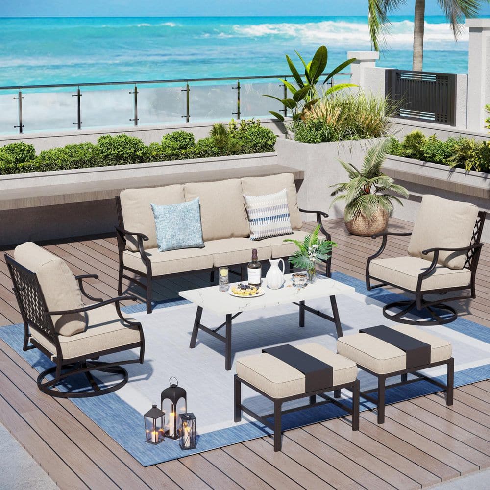 Summit Living 2-Piece Outdoor Lounge Rocking Motion Chairs