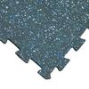Rubber-Cal ReUz Blue/White Speckle 20 in. x 20 in. x 0.24 in. Rubber Exercise/Gym Flooring Tiles (32 Tiles/Pack) (88 sq. ft.) 03-274R-BW-32
