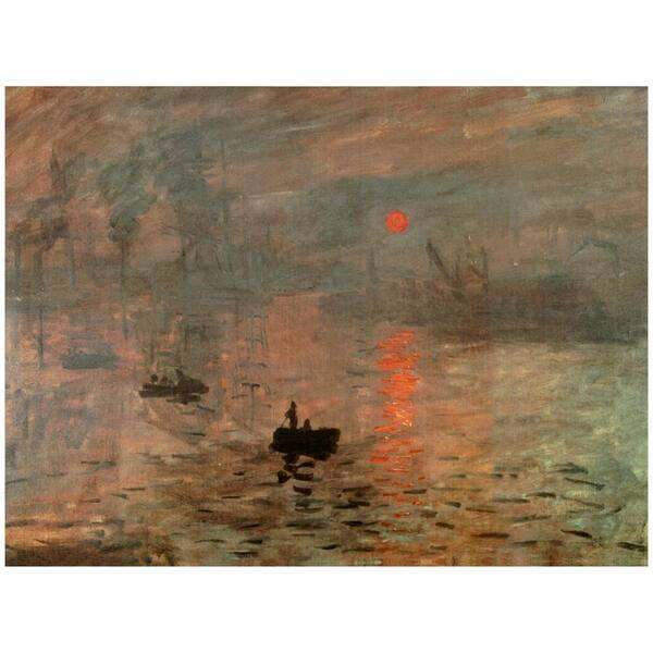 Oriental Furniture 24 in. x 32 in. "Impression Sunrise" Canvas Wall Art