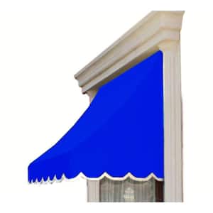 10.38 ft. Wide Nantucket Window/Entry Fixed Awning (31 in. H x 24 in. D) in Bright Blue