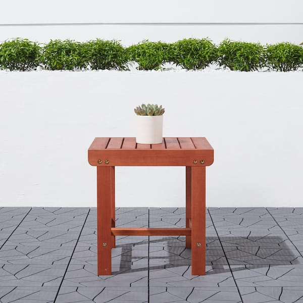 Unbranded Teak Outdoor Patio Wood Side Table