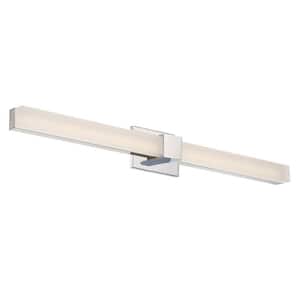 Esprit 38 in. Chrome LED Vanity Light Bar and Wall Sconce, 3000K