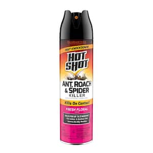17.5 oz Ant, Roach and Spider Insect Killer Aerosol Spray Fresh Floral Scent